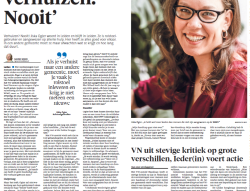 Artikel “Ik ga nooit verhuizen. Nooit”